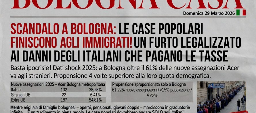 Bologna 61% case popolari assegnate a immigrati