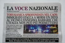 Straniero scende in strada e stacca un dito a morsi al vicino