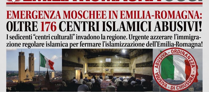 Emilia Romagna islamica: 176 moschee abusive difese dalla sinistra