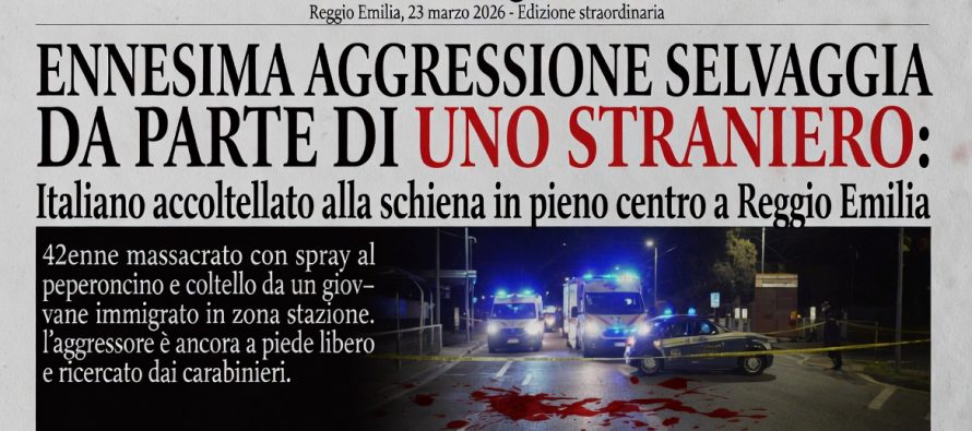 Italiano accoltellato alla schiena in pieno centro a Reggio Emilia