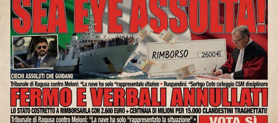 Magistrati obbligano Italia a risarcire l’ONG tedesca: possono sbarcare dove vogliono