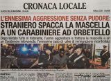 Straniero spacca la mascella a un Carabiniere