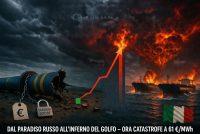 Gas ai massimi: la guerra all’Iran è contro l’Italia