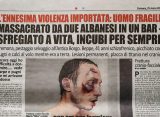 Due immigrati lo hanno sfigurato e ha quasi perso la vista