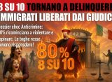 80% immigrati liberati dai giudici torna a delinquere