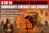 80% immigrati liberati dai giudici torna a delinquere
