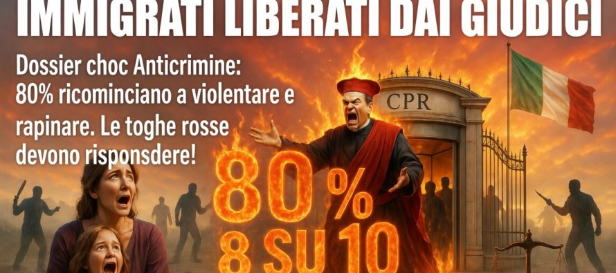 80% immigrati liberati dai giudici torna a delinquere