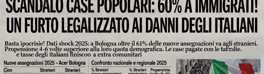 Il 60 per cento delle case popolari agli immigrati