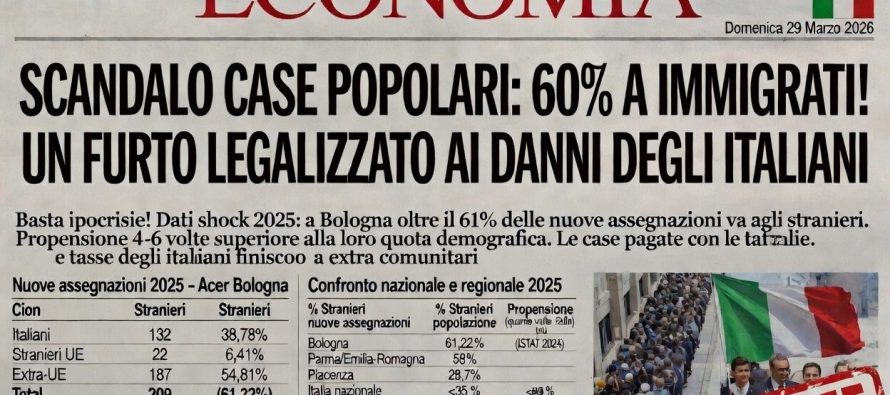 Il 60 per cento delle case popolari agli immigrati