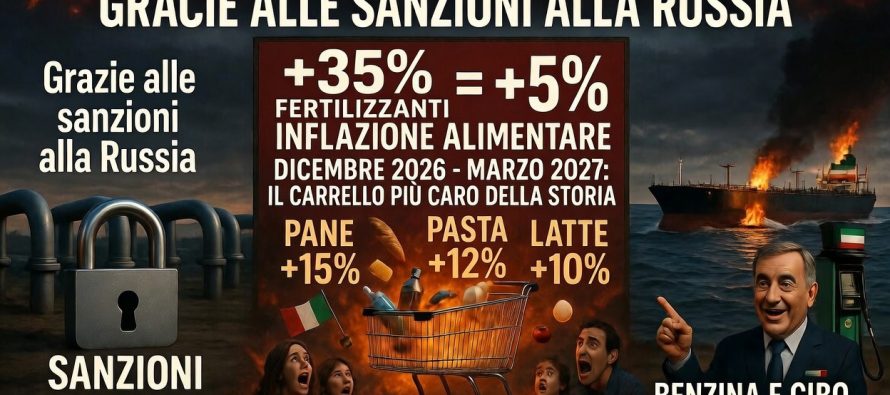 Boom costi fertilizzanti per Hormuz chiuso: +35%, il cibo costerà di più