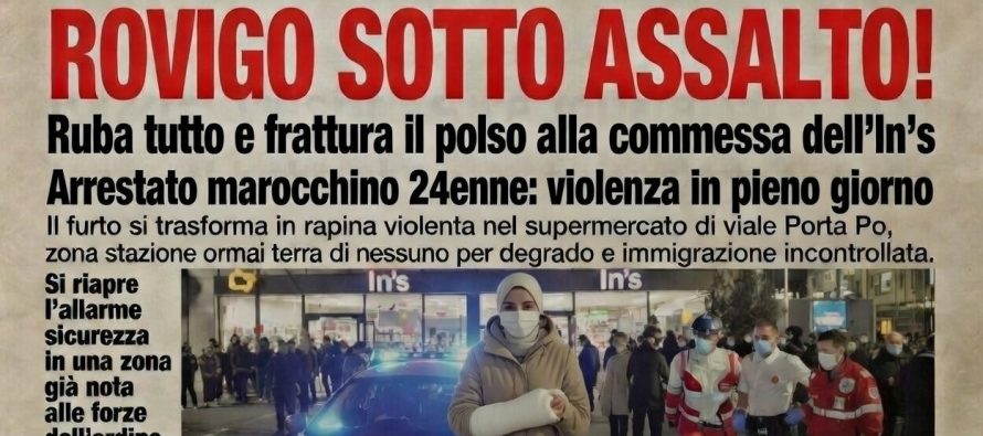Spezza il braccio alla commessa che non lo lascia rubare