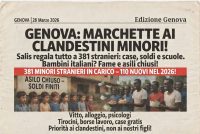 Genova, Comune regala i soldi degli italiani ai minori stranieri