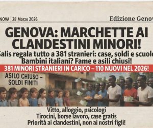 Genova, Comune regala i soldi degli italiani ai minori stranieri
