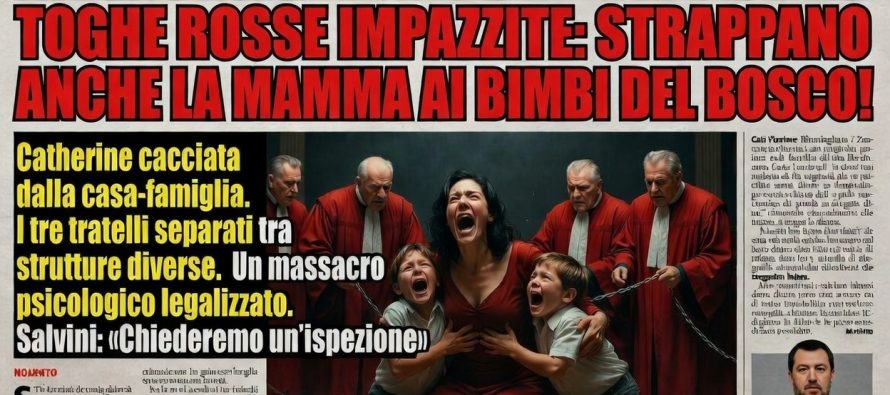 Toghe cattive: strappano anche la mamma ai bimbi del bosco!