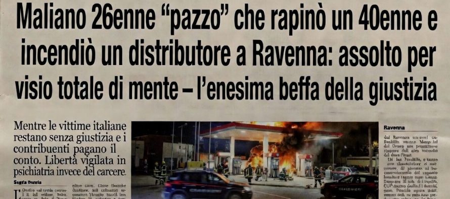 Appicca incendio per bruciare italiani ma è assolto per ‘vizio di mente’