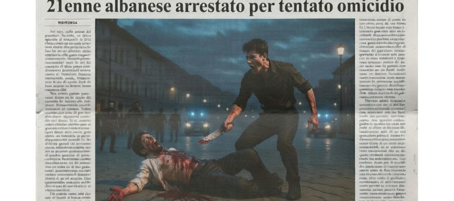 Sgozza italiano in piazza perché vuole la sua ragazza