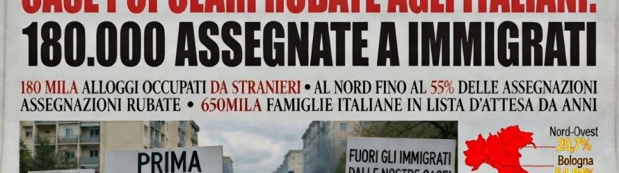 Quasi 200mila case popolari a immigrati e italiani aspettano