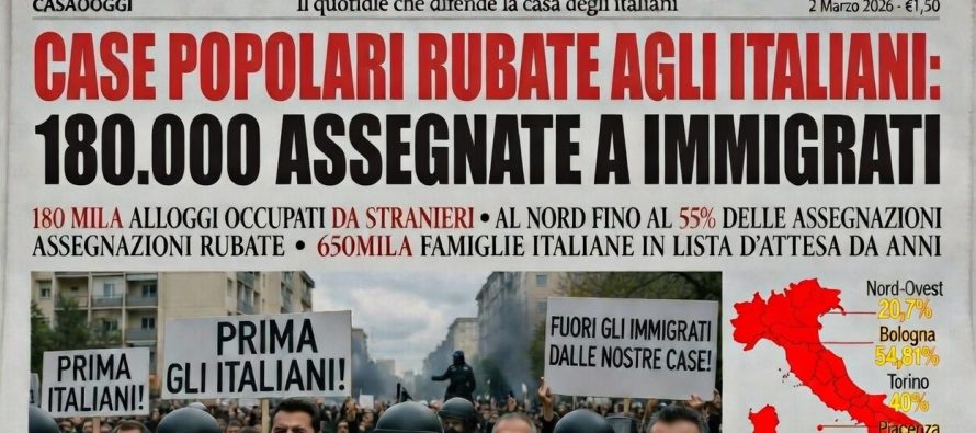 Quasi 200mila case popolari a immigrati e italiani aspettano