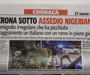 Nigeriano trascina un uomo tra le siepi e lo picchia a bastonate