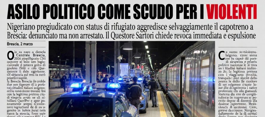 Pluripregiudicato massacra capotreno ma non viene arrestato: ha il ‘permesso umanitario’