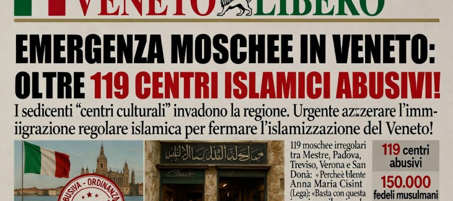Veneto occupato da 119 moschee abusive
