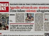 Trascinato fuori dal tram e violentato ragazzino italiano di 17 anni