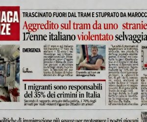 Trascinato fuori dal tram e violentato ragazzino italiano di 17 anni