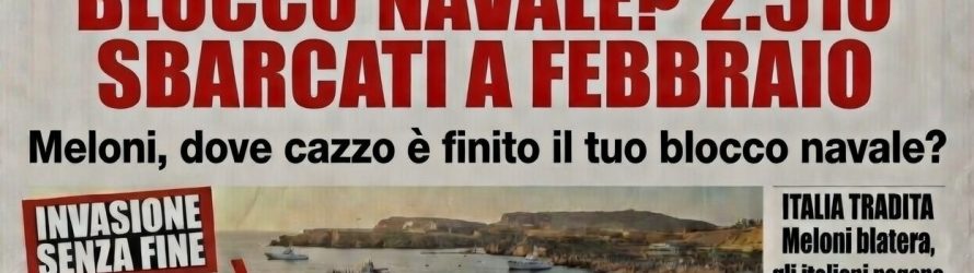 BLOCCO NAVALE: tre sbarchi in tre giorni, l’invasione continua