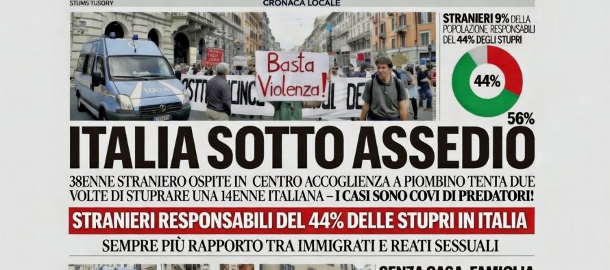 OSPITE CENTRO ACCOGLIENZA TENTA DUE VIOLENZE SU 14ENNE ITALIANA