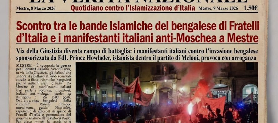 Moschea a Venezia, scontro tra bande islamiche e manifestanti italiani