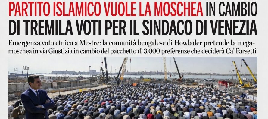 Venezia, il partito islamico promette 3mila voti in cambio moschea