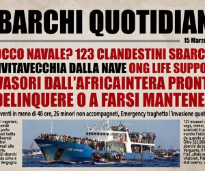 ONG sbarca altri 123 clandestini a Civitavecchia