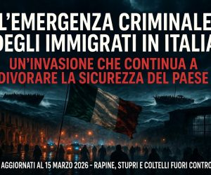Emergenza crimini stranieri: l’invasione divora l’Italia