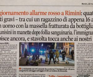 Banda di tunisini in monopattino assale passanti: quattro feriti a Rimini