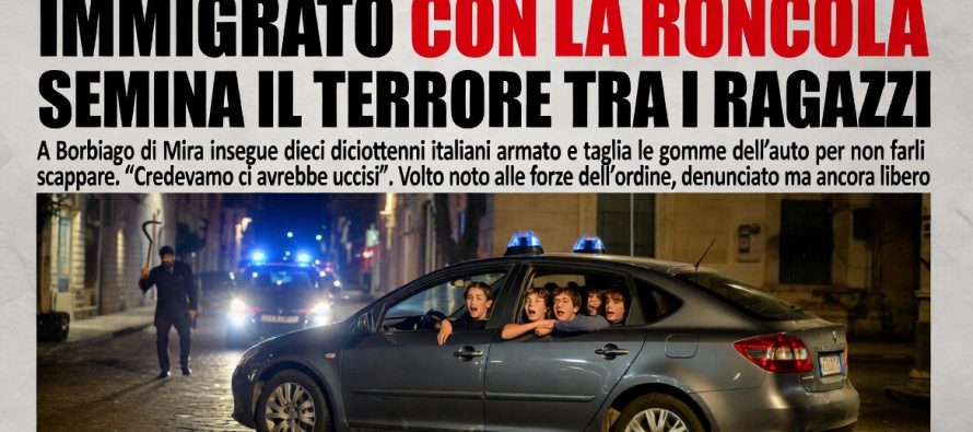 Armato di roncola insegue ragazzi italiani da sgozzare: «Credevamo ci avrebbe uccisi»
