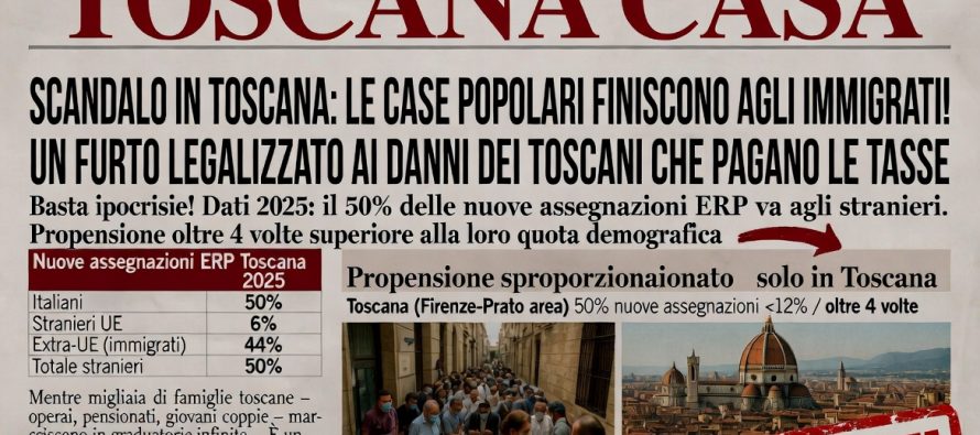 Toscana, sindaci Pd danno le case popolari agli immigrati