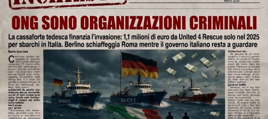 Un milione di euro alle ONG tedesche per sbarcare clandestini in Italia