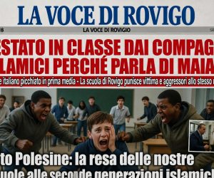 Pestato in classe dai compagni islamici perché parla di maiale: la scuola di Rovigo punisce lui!