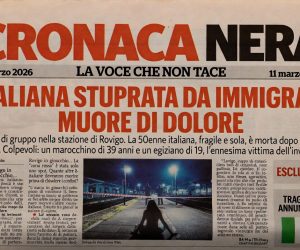 Italiana stuprata dai migranti muore di dolore dopo il trauma