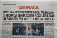 Accoltellato a scuola dai compagni di classe africani