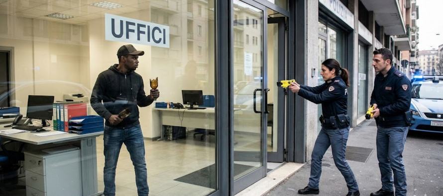 Richiedente asilo armato minaccia di sgozzare tutti: “Ridatemi la patente”