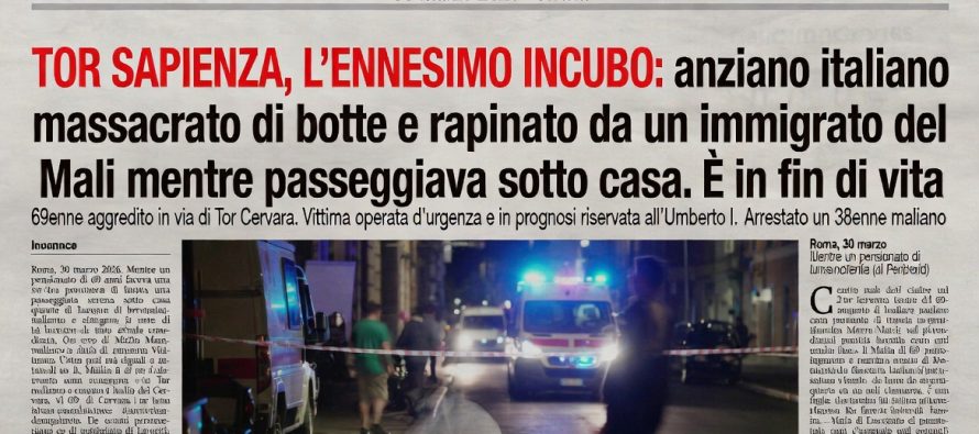 Passeggia sotto casa: 69enne massacrato. È in fin di vita