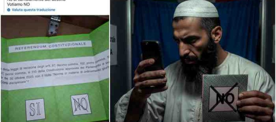 Islamici pubblicano foto schede votate: ‘se vince il NO ci prendiamo l’Italia’