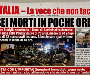FAMIGLIA ITALIANA STERMINATA DA BRANCO IMMIGRATI A ROMA