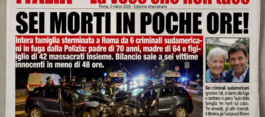 FAMIGLIA ITALIANA STERMINATA DA BRANCO IMMIGRATI A ROMA